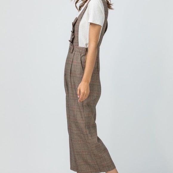 Plaid Jumpsuit/Overalls - Picture 3 of 6